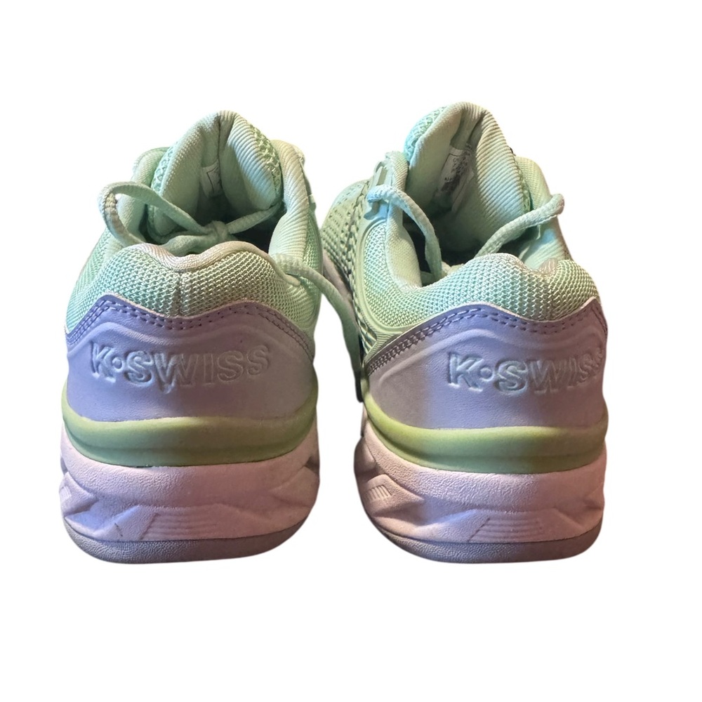 K-Swiss Women’s Court Shoes Green Grey Non Marking Indoor SZ 9 - Picture 10 of 16
